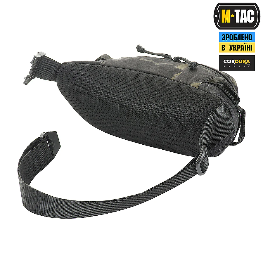 Поясная сумка M-TAC  Waist Bag Elite Hex. Мультикам-черный