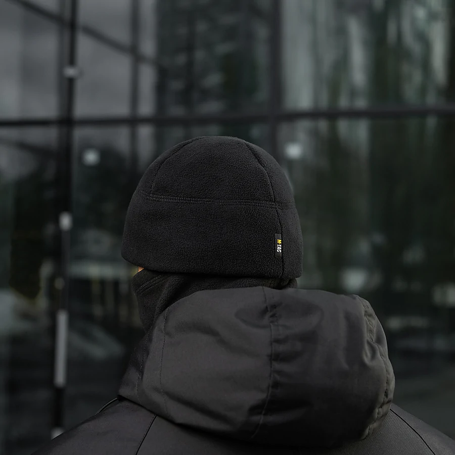 Шапка флісова M-Tac Watch Cap Elite із Slimtex. Чорний