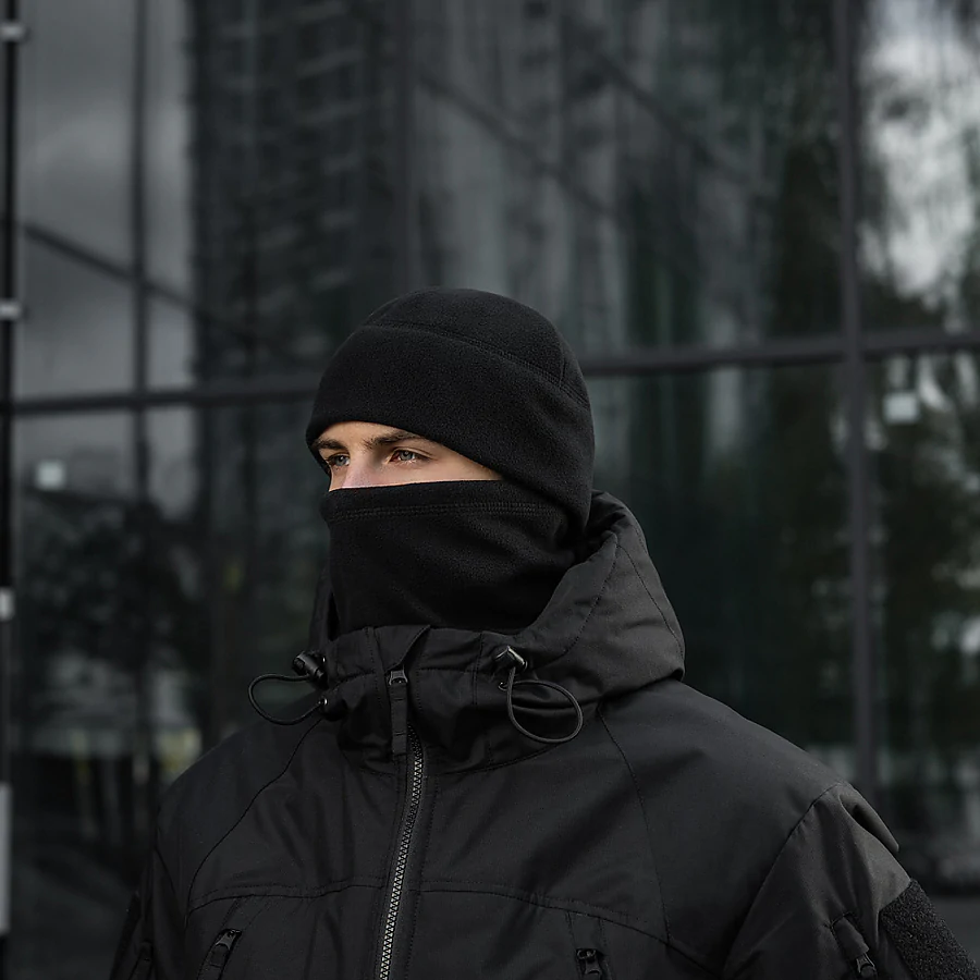 Шапка флісова M-Tac Watch Cap Elite із Slimtex. Чорний