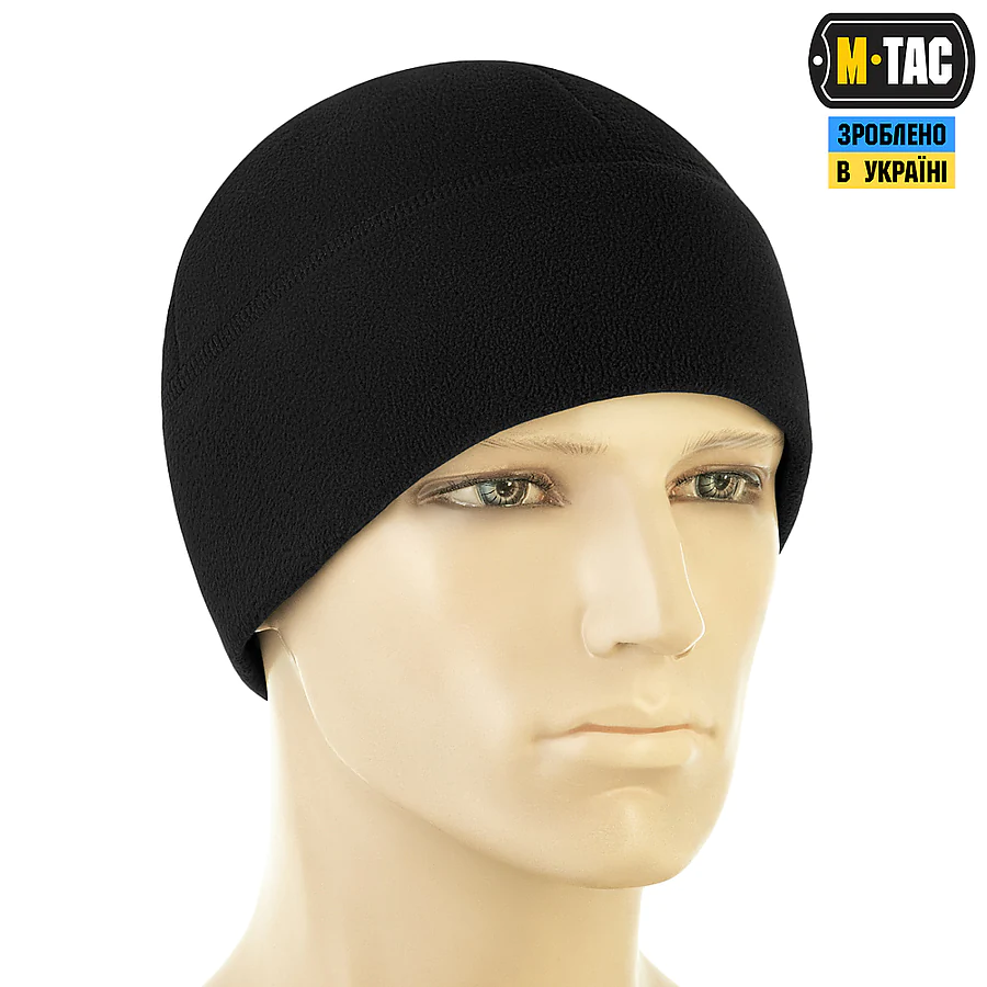 Шапка флісова M-Tac Watch Cap Elite із Slimtex. Чорний