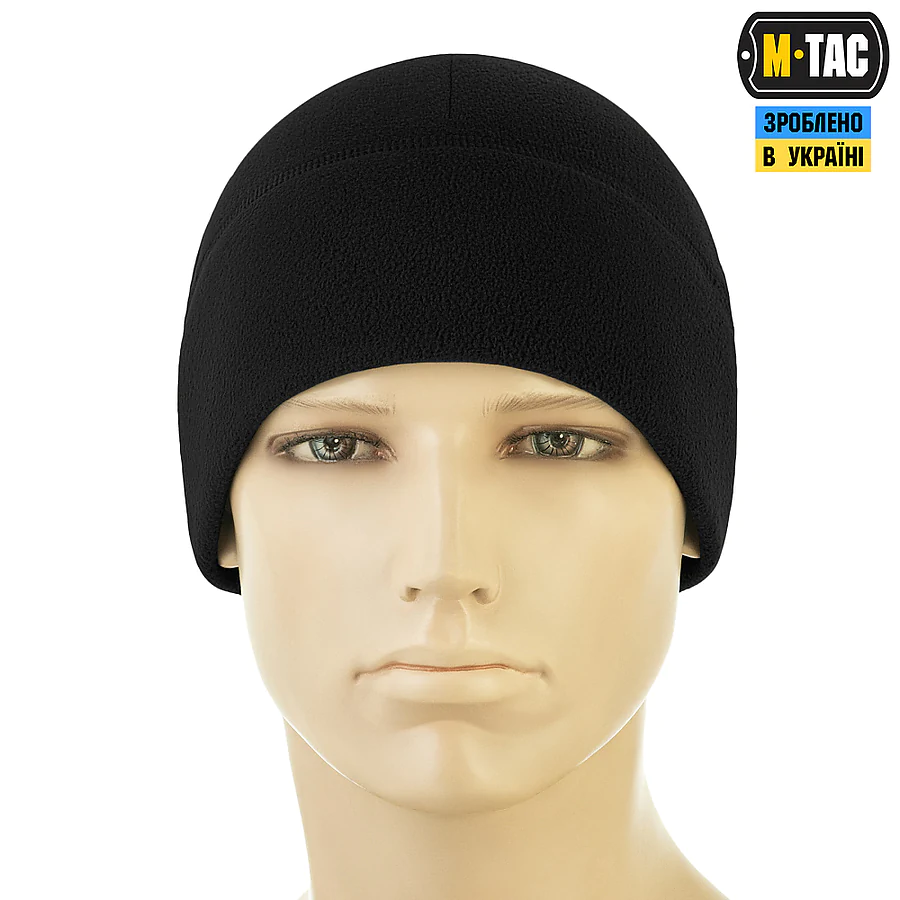 Шапка флісова M-Tac Watch Cap Elite із Slimtex. Чорний