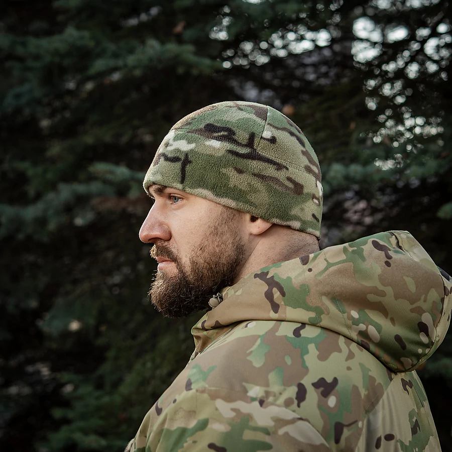 Шапка флісова M-Tac Watch Cap Elite із Slimtex. Мультикам