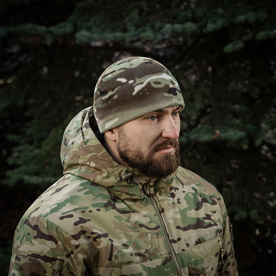 Шапка флісова M-Tac Watch Cap Elite із Slimtex. Мультикам
