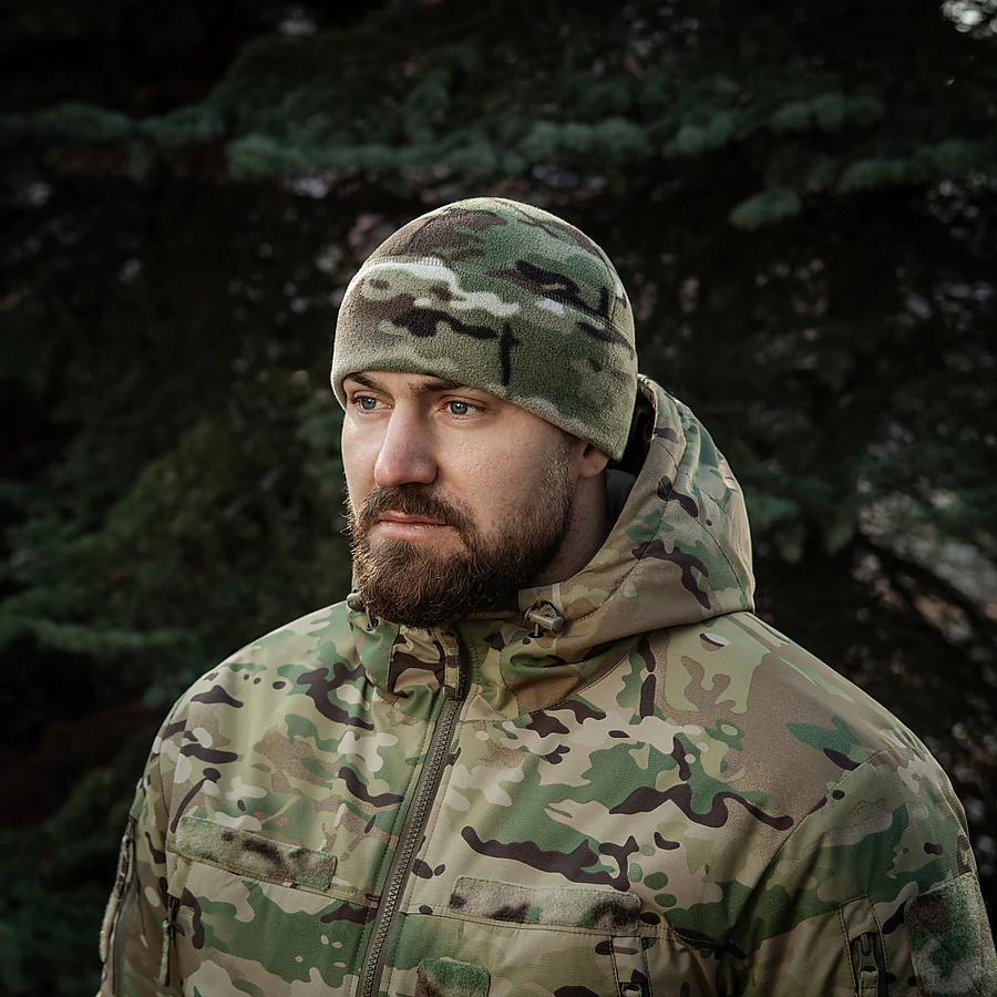 Шапка флісова M-Tac Watch Cap Elite із Slimtex. Мультикам
