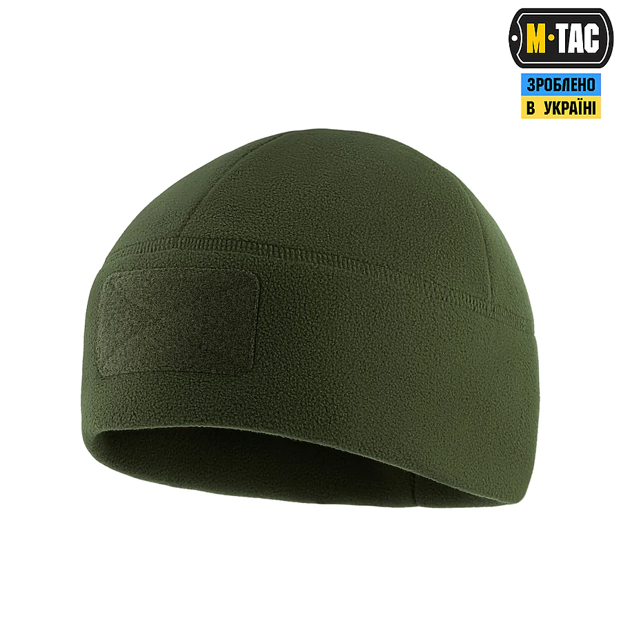 Шапка флисовая M-Tac Watch Cap Elite с Velcro. Олива