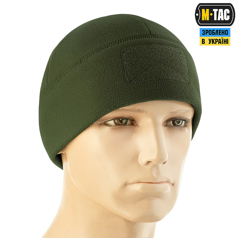Шапка флисовая M-Tac Watch Cap Elite с Velcro. Олива