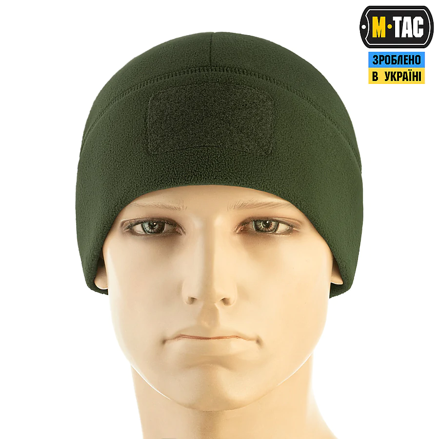Шапка флисовая M-Tac Watch Cap Elite с Velcro. Олива