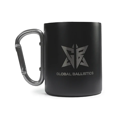 Тактична кружка Global Ballistics з карабіном та гравіюванням. Чорний