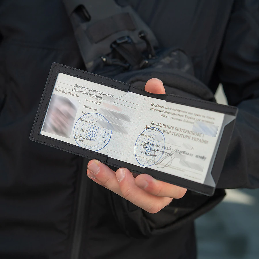 Обкладинка на посвідчення Учасник Бойових Дій (УБД) M-Tac Elite. Чорний