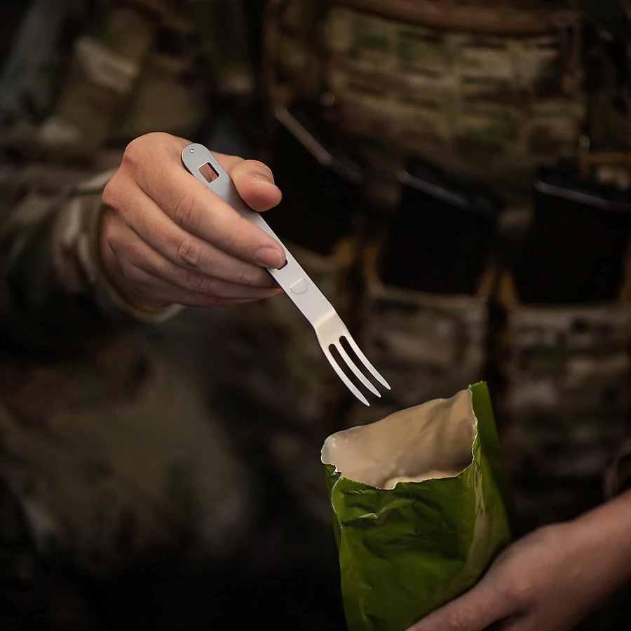 Набір столових приборів M-Tac роз'ємний (ложка+виделка+ніж). Чорний