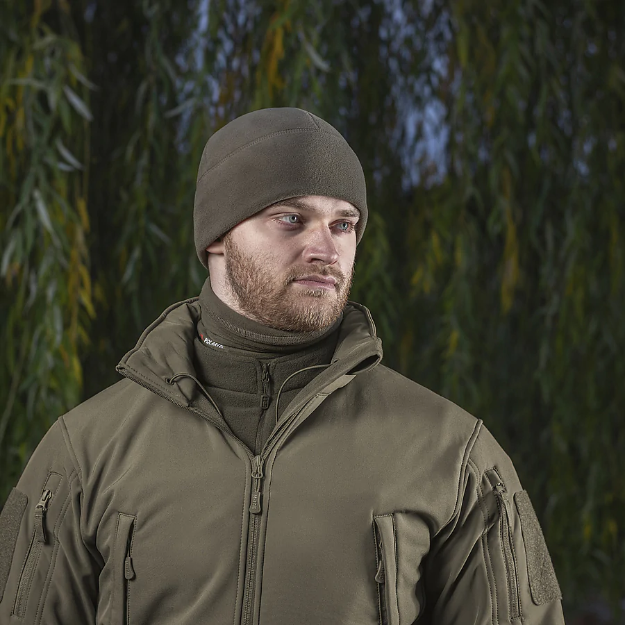 Шапка флісова M-Tac Watch Cap Polartec. Коричневий