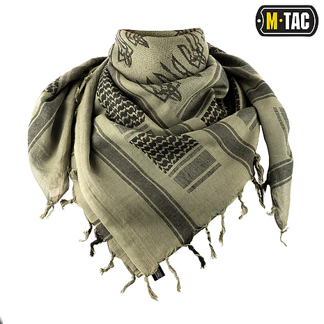 Шарф шемаг, арафатка M-Tac з тризубом. Зелений
