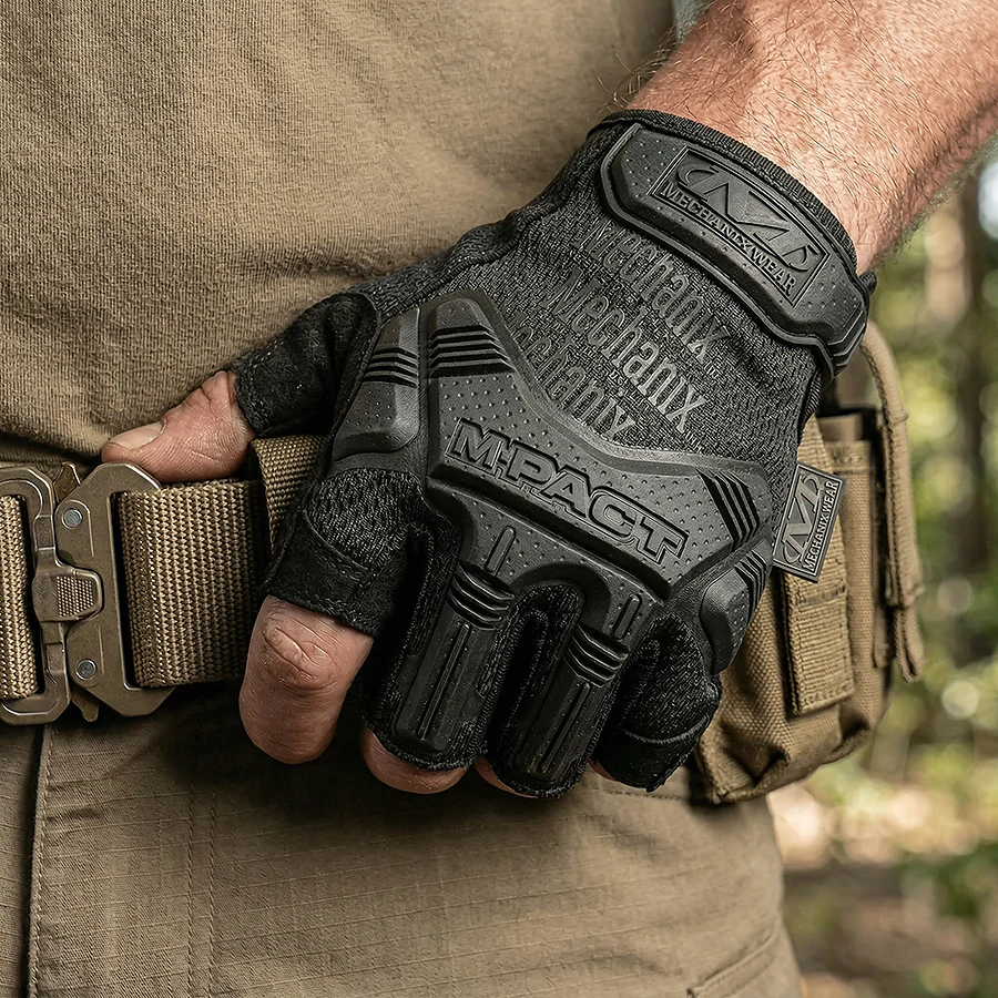 Рукавички тактичні безпалі M-PACT. Чорний