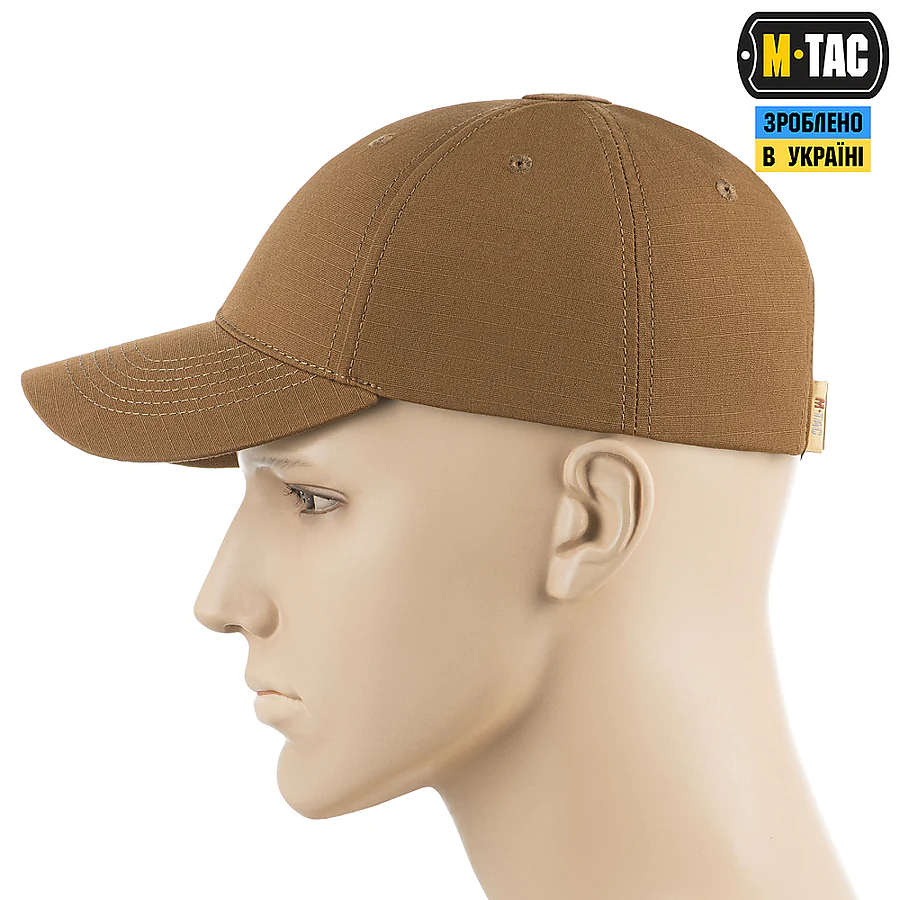 Тактична кепка M-Tac Elite Flex ріп-стоп. Койот