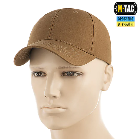 Тактична кепка M-Tac Elite Flex ріп-стоп. Койот