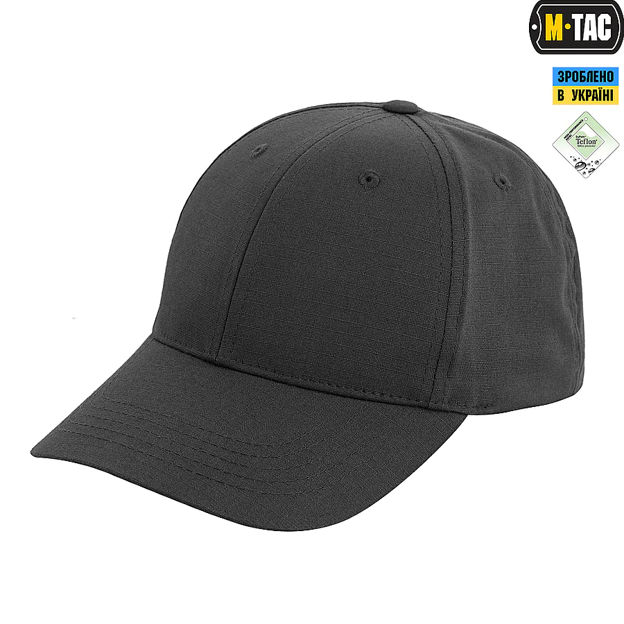 Тактическая кепка M-Tac Elite Flex рип-стоп. Серый