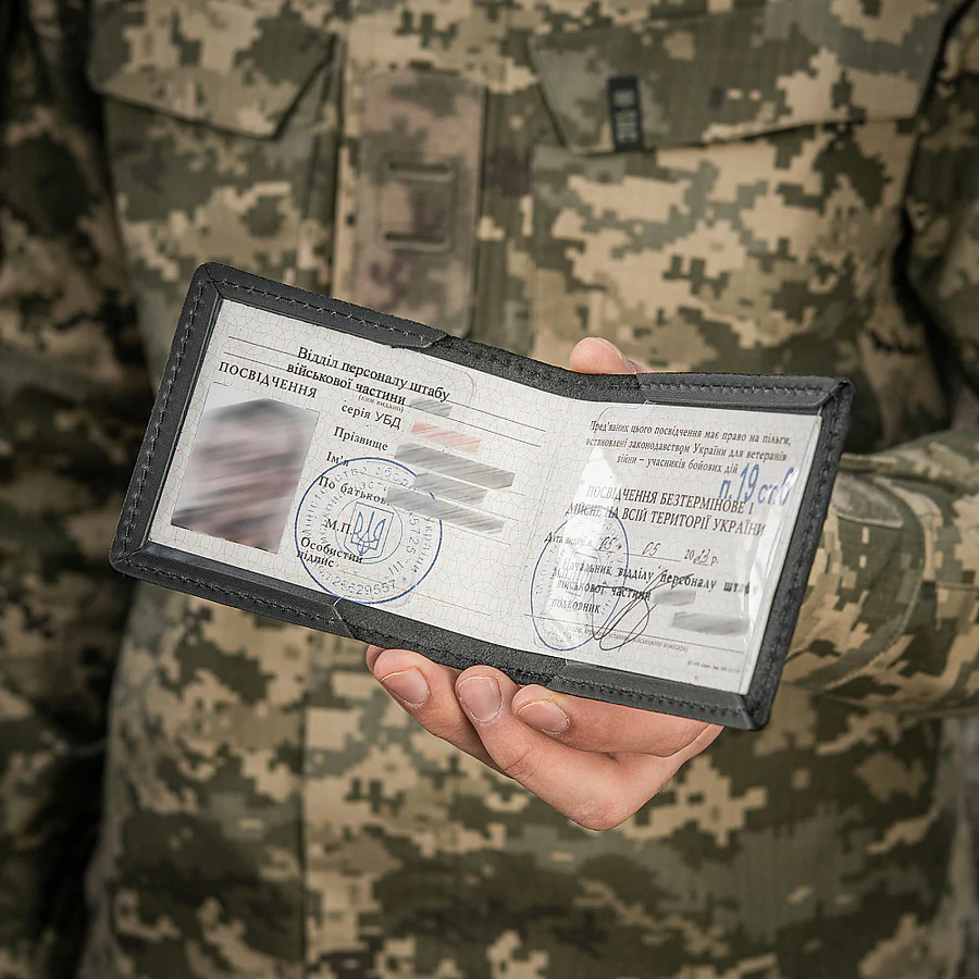 Обложка на удостоверение Участник Боевых Действий (УБД) M-Tac Череп. Черный