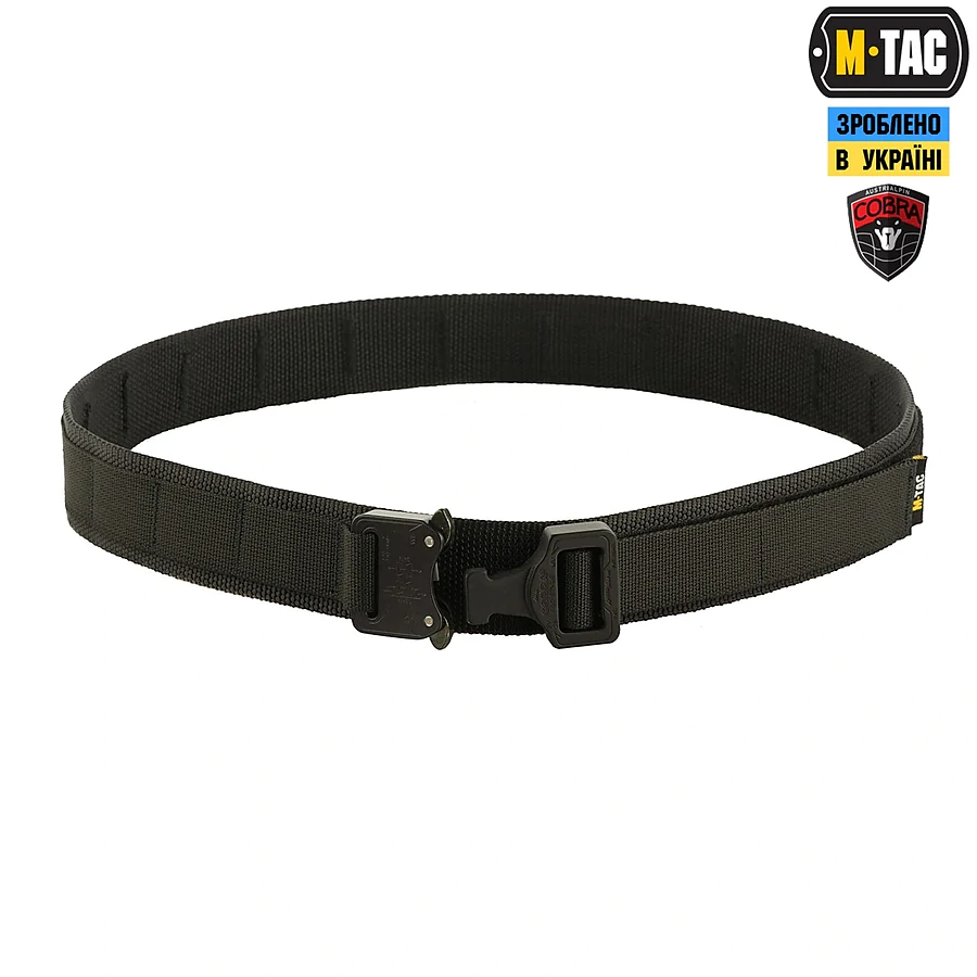 Тактический ремень M-Tac Cobra Buckle Belt Gen.II. Черный