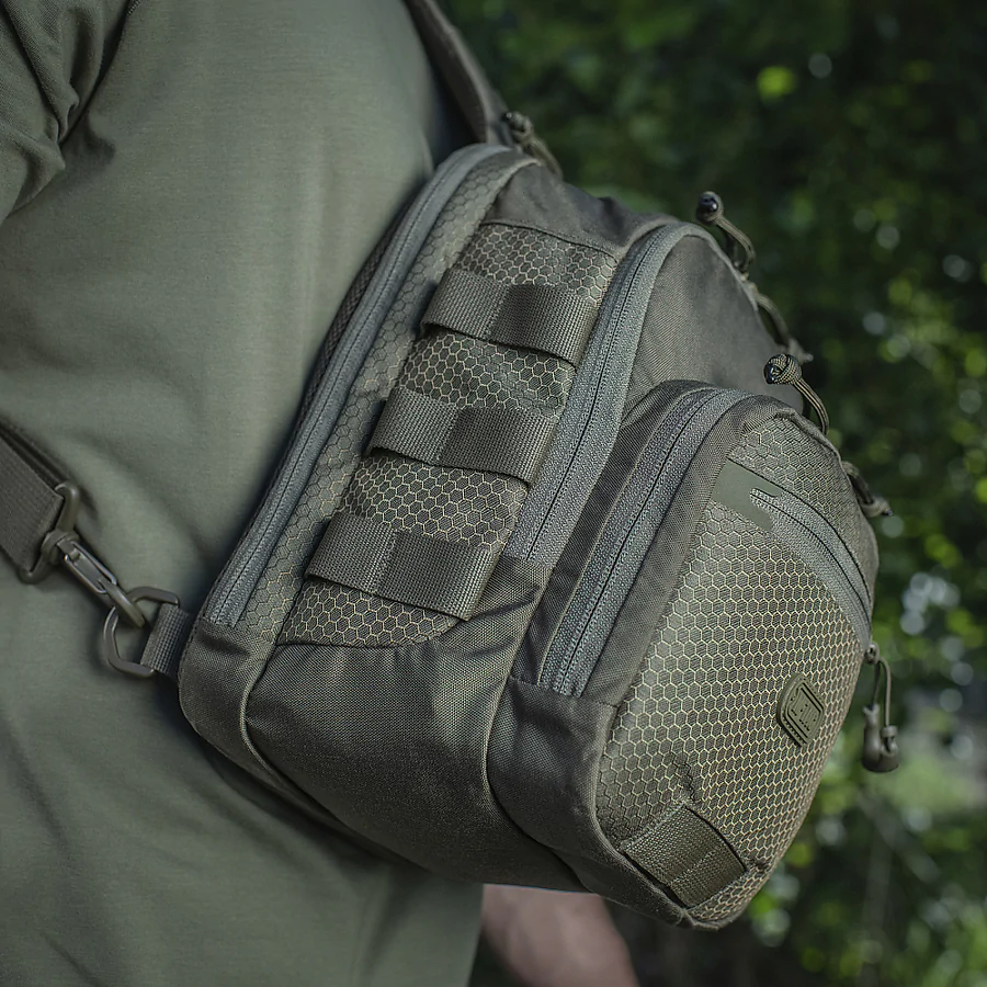 Сумка через плече M-Tac Cross Bag Elite Hex. Олива