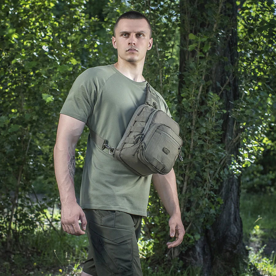 Сумка через плече M-Tac Cross Bag Elite Hex. Олива