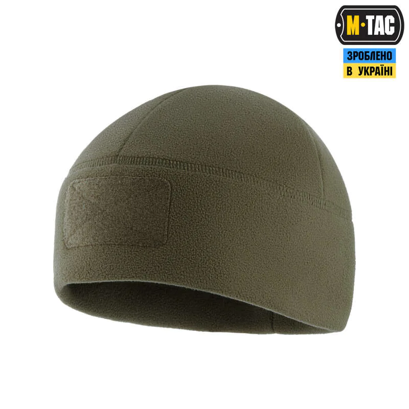 Шапка флісова M-Tac Watch Cap Elite з Velcro. Темна олива