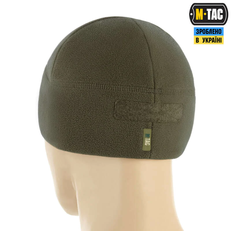 Шапка флісова M-Tac Watch Cap Elite з Velcro. Темна олива