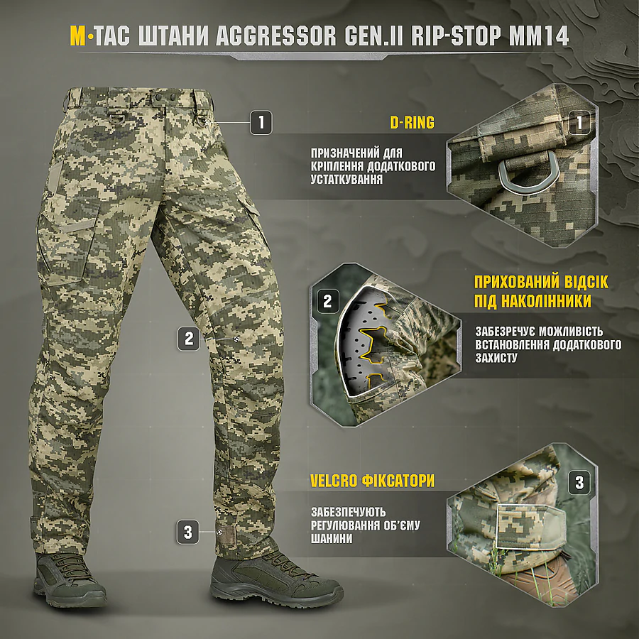 M-Tac Aggressor Gen.II ріп-стоп. Піксель