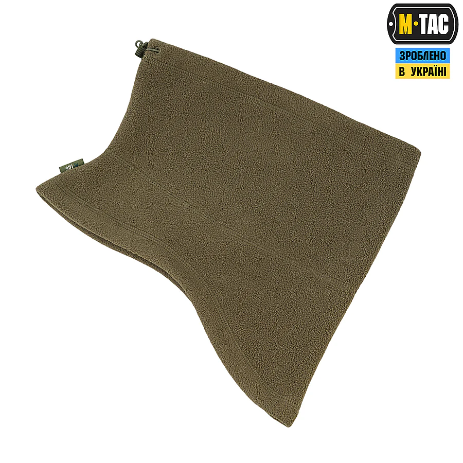Флисовый бафф, шарф M-Tac Elite Fleece анатомический с затяжкой. Олива