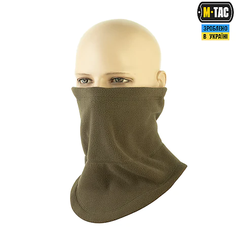 Флісовий баф, шарф M-Tac Elite Fleece анатомічний з затяжкою. Олива