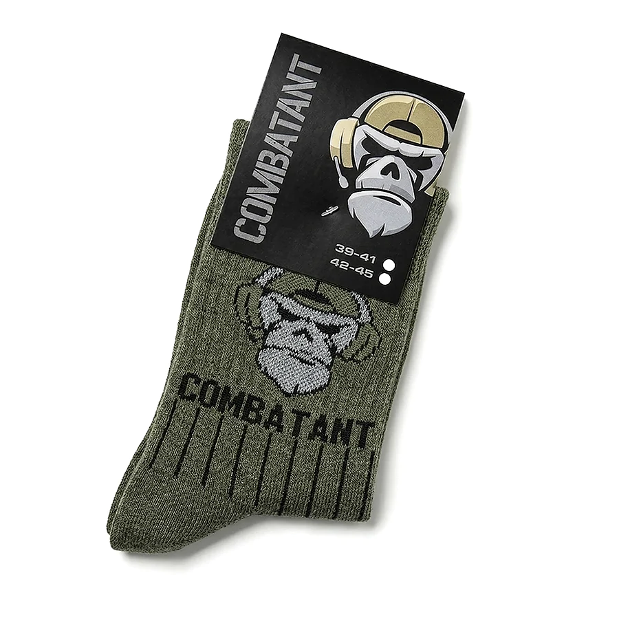 Носки трекинговые летние Combatant Patrol Core Mid Summer. Хаки