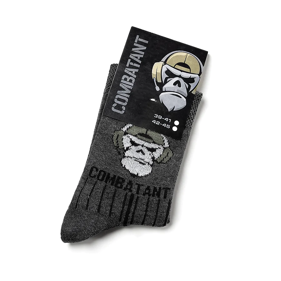 Шкарпетки трекінгові літні Combatant Patrol Core Mid Summer. Сірий