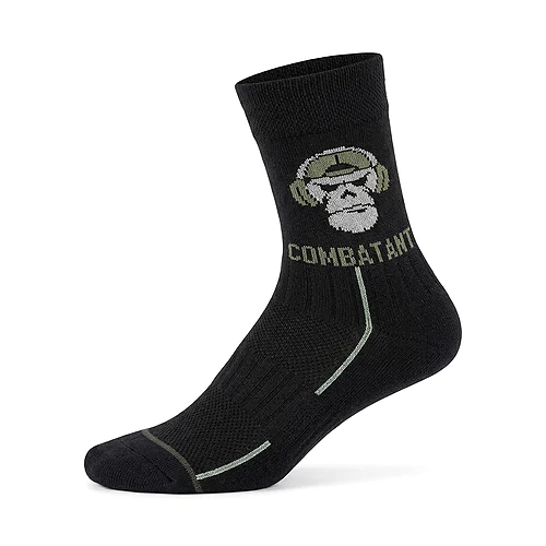 Шкарпетки трекінгові літні Combatant Patrol Core Mid Summer. Чорний