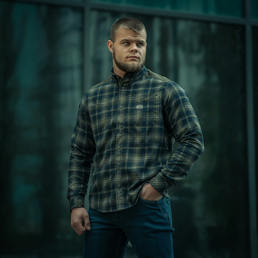 Сорочка в клітинку M-Tac Redneck Shirt. Синій