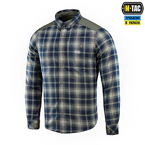 Рубашка в клетку M-Tac Redneck Shirt. Синий