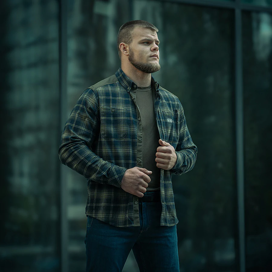 Сорочка в клітинку M-Tac Redneck Shirt. Синій
