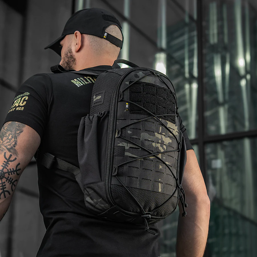 Тактичний рюкзак M-Tac Sturm Elite 15л. Чорний мультикам