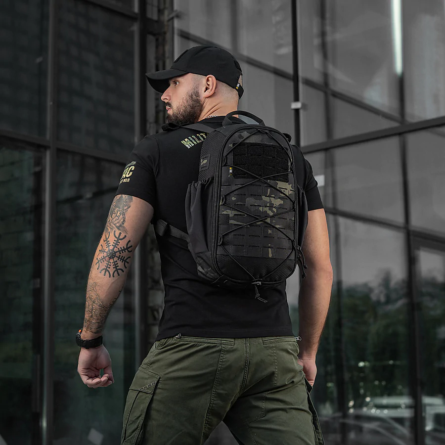 Тактичний рюкзак M-Tac Sturm Elite 15л. Чорний мультикам
