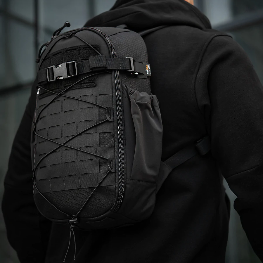 Тактический рюкзак M-Tac Sturm Elite с эргономичными лямками. Черный