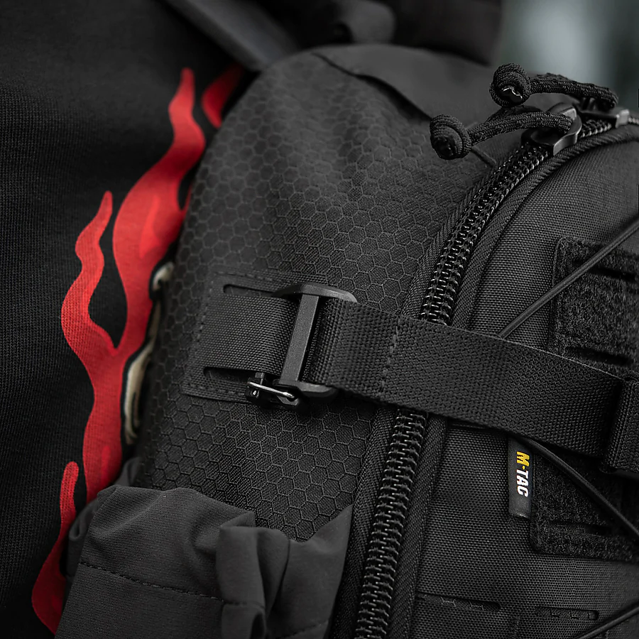 Тактический рюкзак M-Tac Sturm Elite с эргономичными лямками. Черный