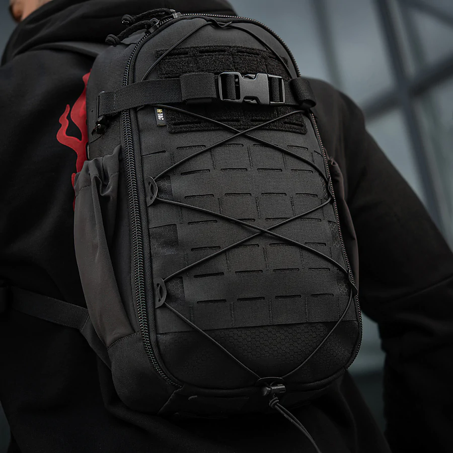 Тактический рюкзак M-Tac Sturm Elite с эргономичными лямками. Черный