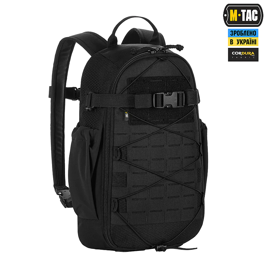 Тактический рюкзак M-Tac Sturm Elite с эргономичными лямками. Черный