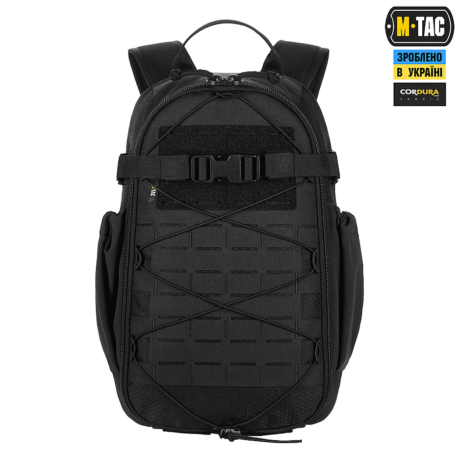 Тактический рюкзак M-Tac Sturm Elite с эргономичными лямками. Черный