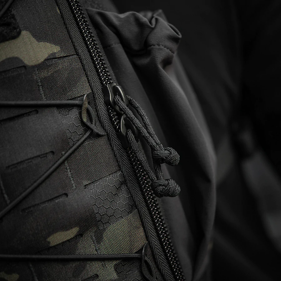 Тактичний рюкзак M-Tac Sturm Elite з ергономічними лямками. Чорний мультикам