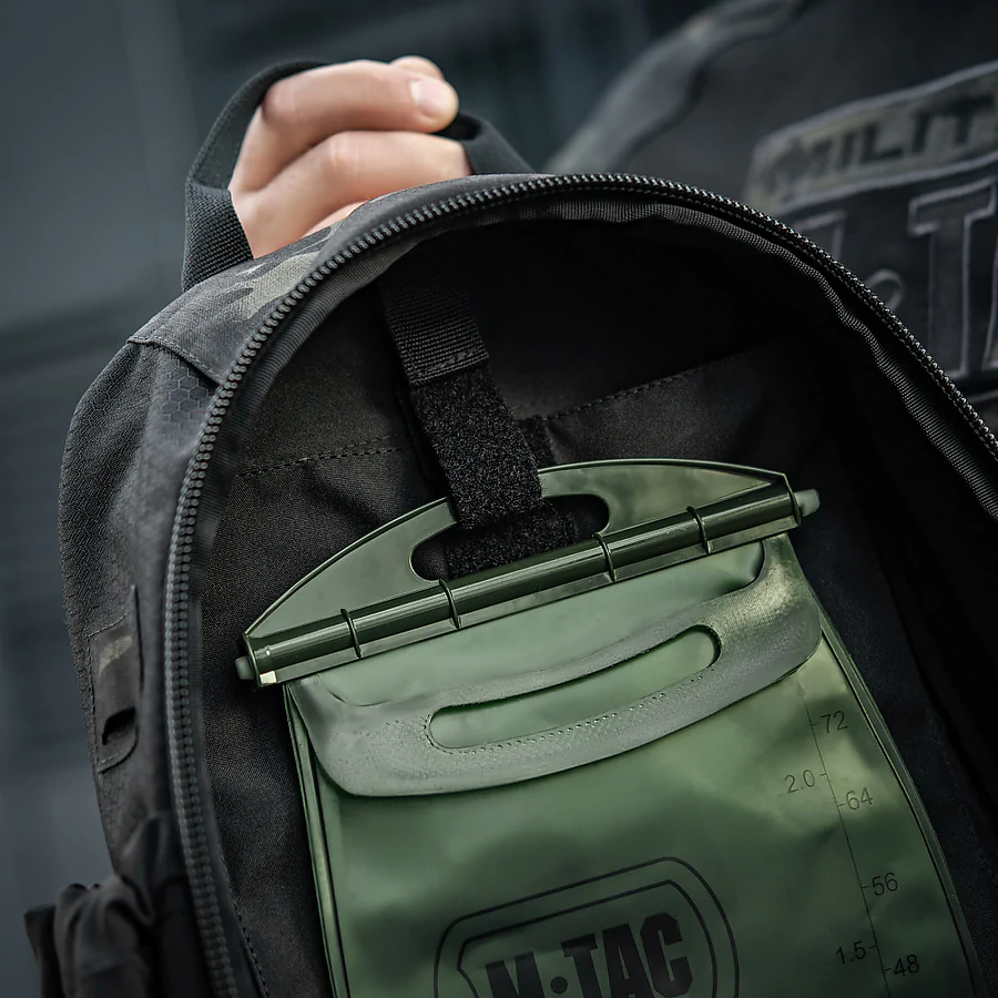 Тактичний рюкзак M-Tac Sturm Elite з ергономічними лямками. Чорний мультикам