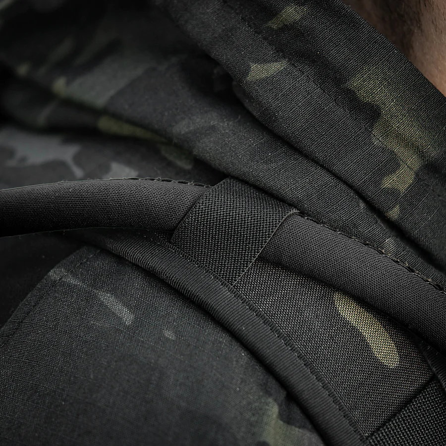 Тактичний рюкзак M-Tac Sturm Elite з ергономічними лямками. Чорний мультикам