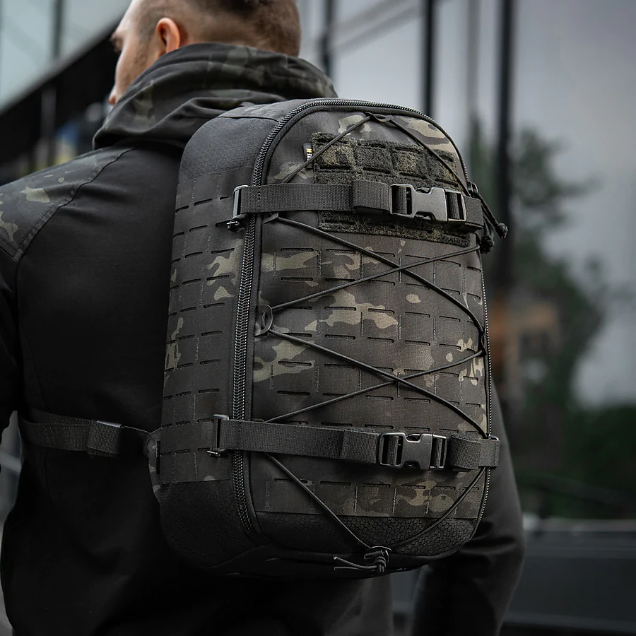 Тактический рюкзак M-Tac Sturm Elite с эргономичными лямками X-Large Elite Gen.II. Черный мультикам