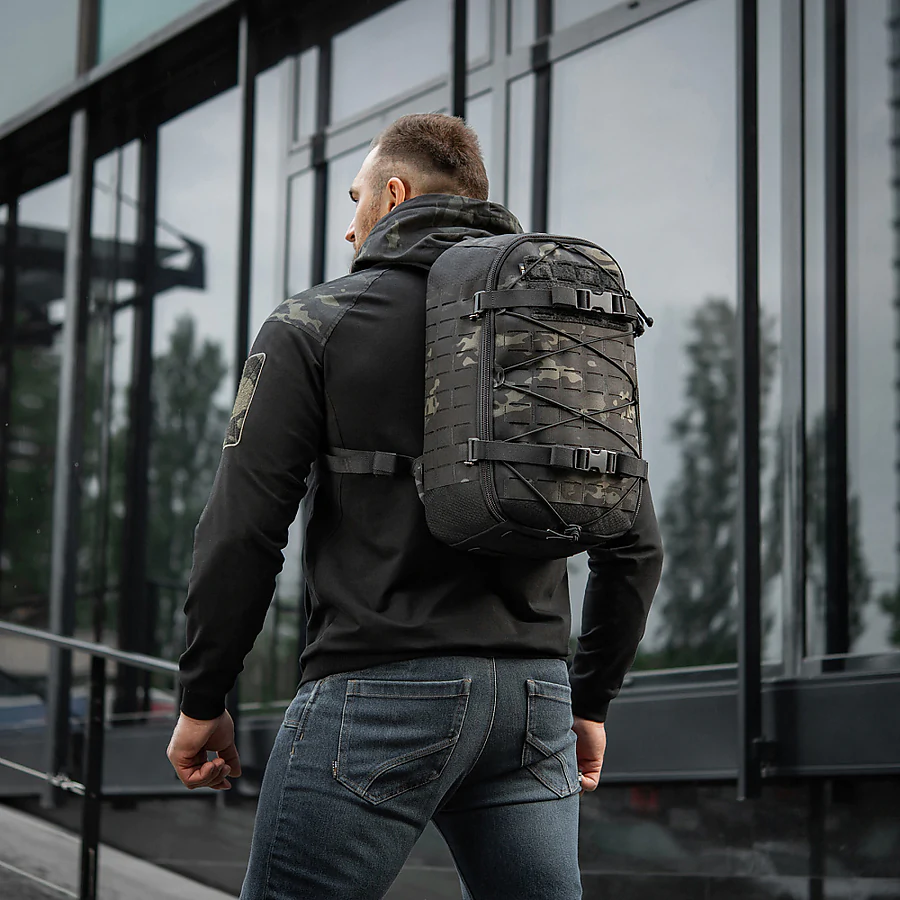 Тактический рюкзак M-Tac Sturm Elite с эргономичными лямками X-Large Elite Gen.II. Черный мультикам