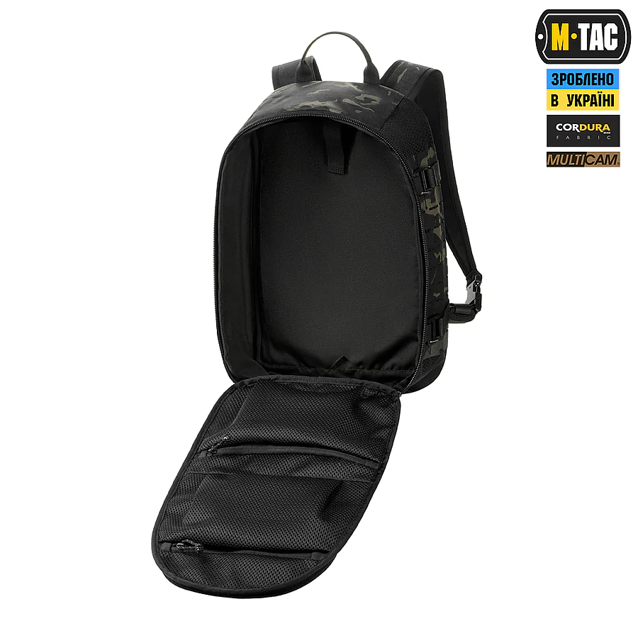 Тактический рюкзак M-Tac Sturm Elite с эргономичными лямками X-Large Elite Gen.II. Черный мультикам