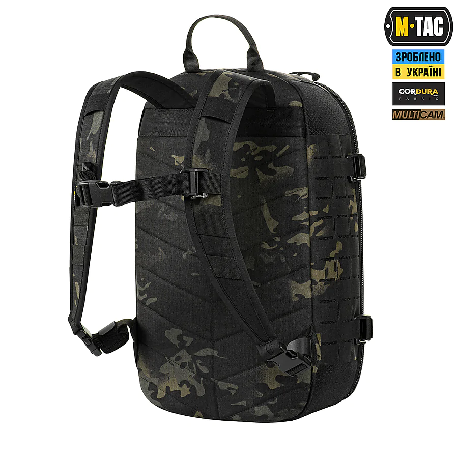 Тактический рюкзак M-Tac Sturm Elite с эргономичными лямками X-Large Elite Gen.II. Черный мультикам