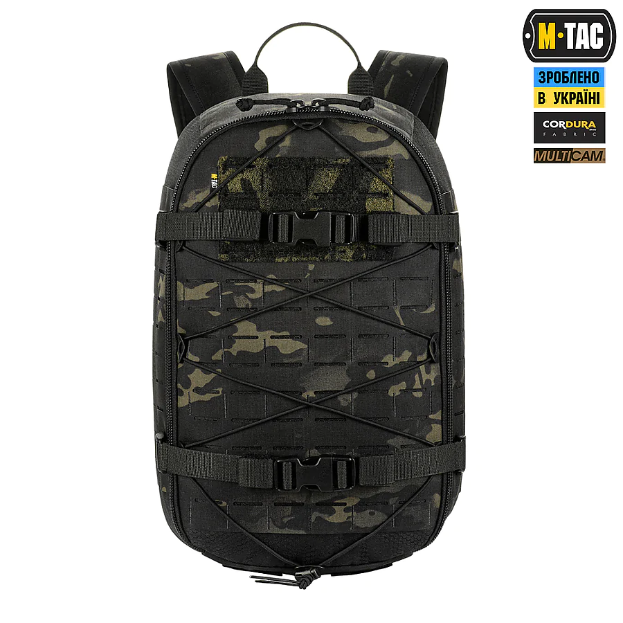 Тактический рюкзак M-Tac Sturm Elite с эргономичными лямками X-Large Elite Gen.II. Черный мультикам